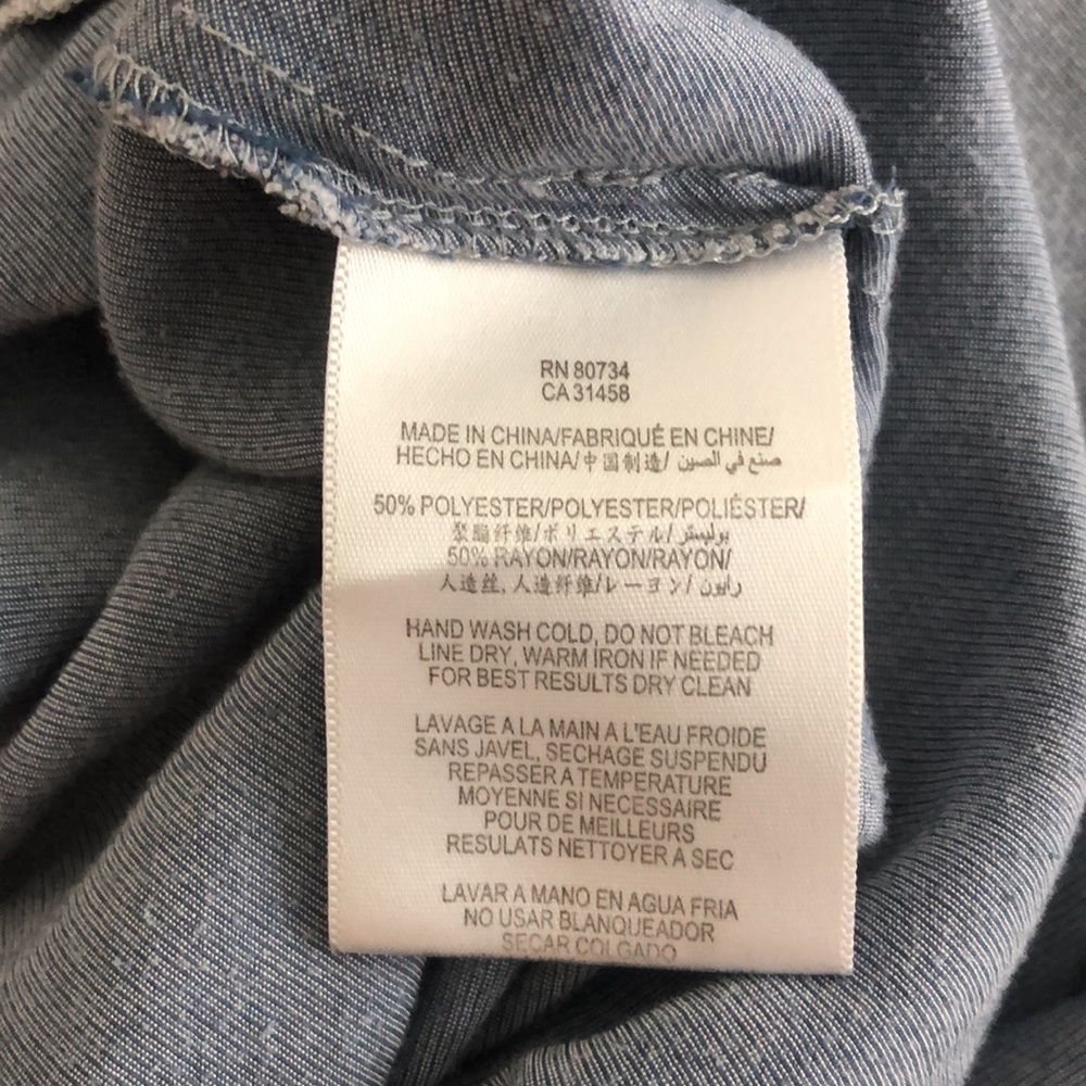 Bcbgeneration Chambray Collard Top - image 7